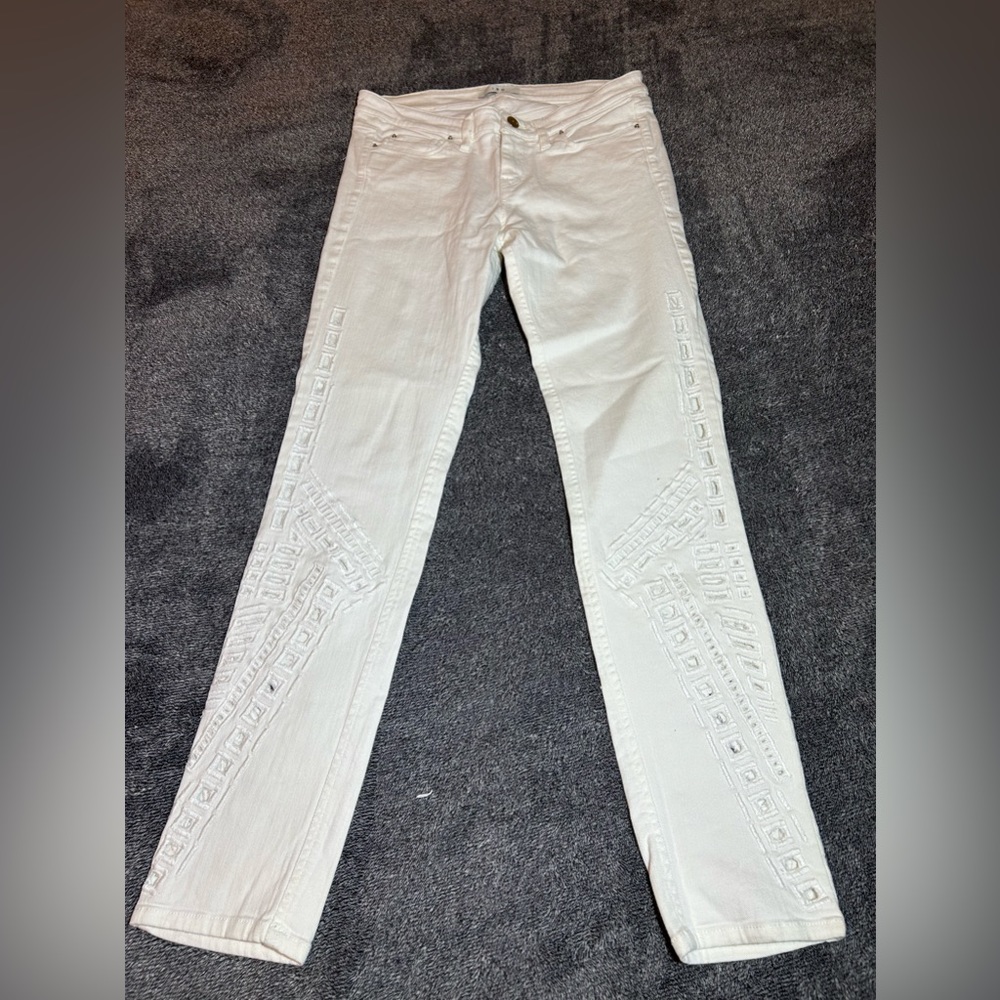 IRO‎ Hawkins Eyelet White Skinny Jeans ( 29 )